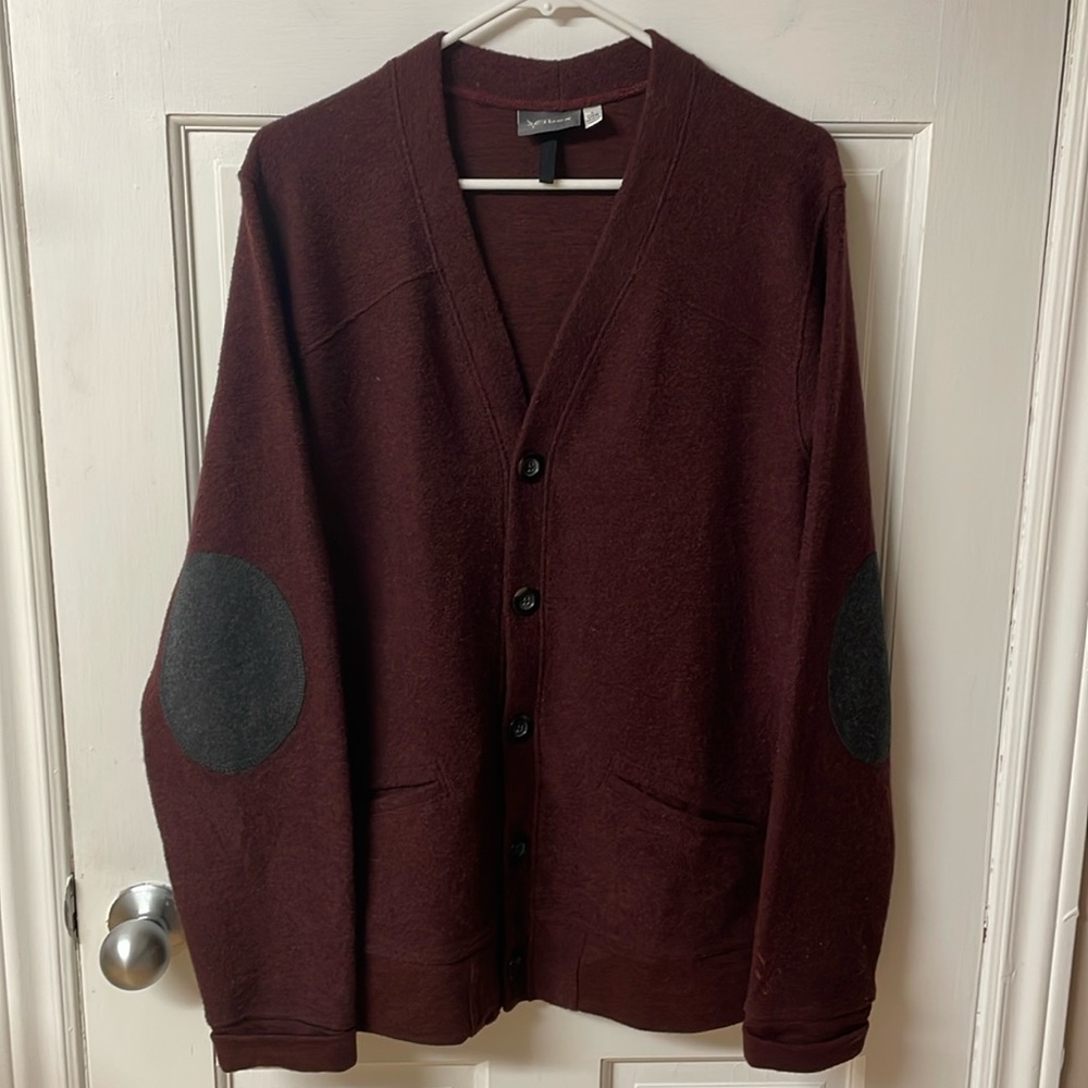 Ibex 4th St Boucle Button Up Merino Wool Cardigan (Men's Size Large)
